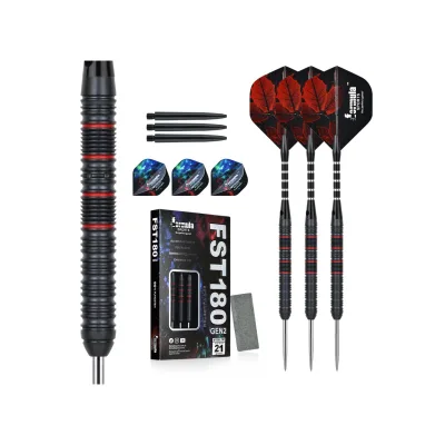 Formula FST180 Gen2 Black+Red Rings Tungsten Dart Steeltip 21 Gramm