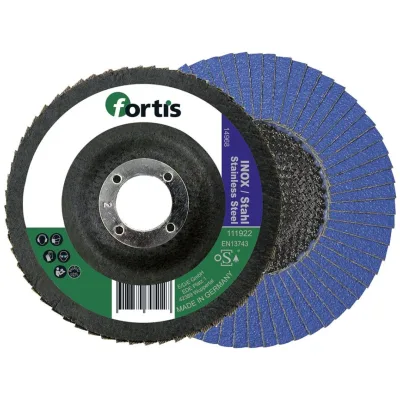 Fortis Fächerschleifscheibe Inox /Sta 115 mm K60 gerade