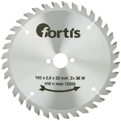 Fortis HW-Kreissägeblatt 160 x 2,8 x 20 mm Z36W