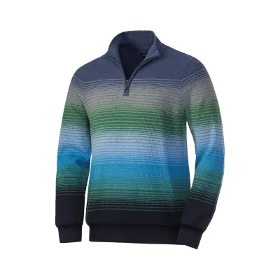 Franco Bettoni Herren Zipper-Pullover Multicolor