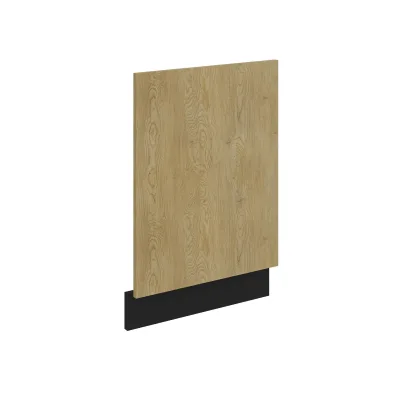 Frontblende für integrierten Geschirrspüler 45 cm Küche CREMONA Eiche + Schwarz