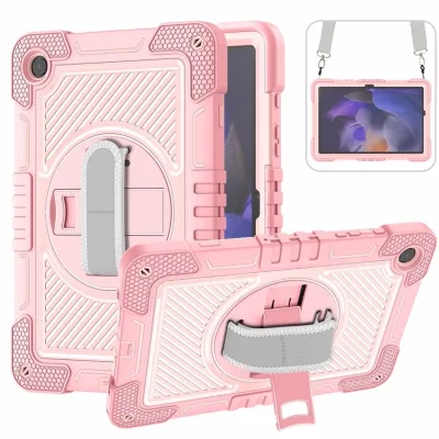 Für Samsung Galaxy Tab A11+ Plus / A9+ Plus 360 Grad Schutz Hülle Rosa