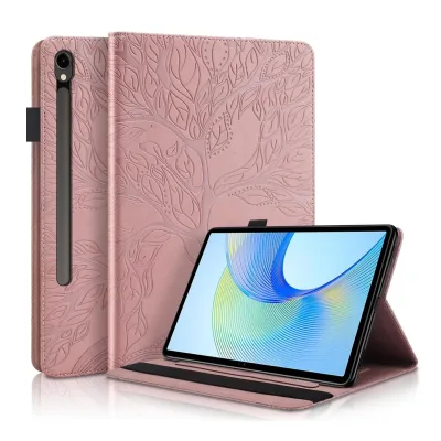 Für Samsung Galaxy Tab S10 Plus / S9 Plus Kunstleder Tasche Pink