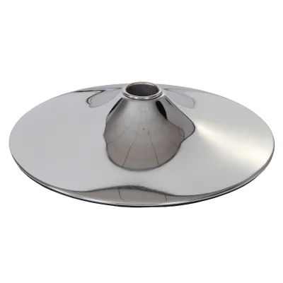 Fußplatte Fuß Fußteller für Barhocker Loungesessel, chromoptik ~ Ø 45cm