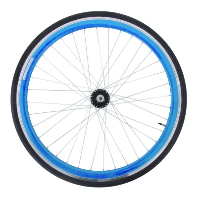 Galano Blade 700c Hinterrad Fixie Komplettrad fixed Ritzel FlipFlop Rennrad Singlespeed Fahrrad inkl. Reifen SV Sclaverand Französisches Ventil Schlauch