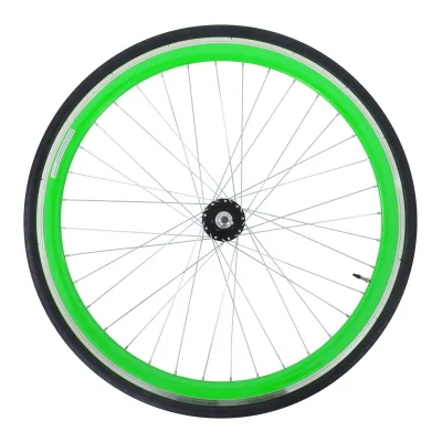Galano Blade 700c Hinterrad Fixie Komplettrad fixed Ritzel FlipFlop Rennrad Singlespeed Fahrrad inkl. Reifen SV Sclaverand Französisches Ventil Schlauch