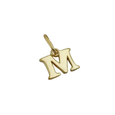 Gallay Anhänger 7x8mm Buchstabe M glänzend 9Kt GOLD