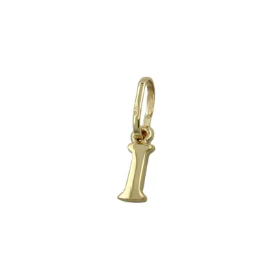 Gallay Anhänger 8x3mm Buchstabe I glänzend 9Kt GOLD