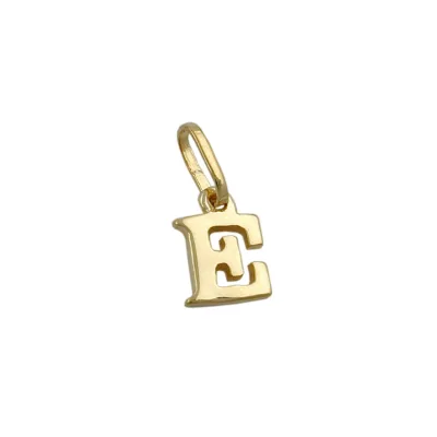 Gallay Anhänger 8x5,5mm Buchstabe E glänzend 9Kt GOLD