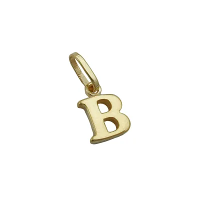 Gallay Anhänger 8x6mm Buchstabe B glänzend 9Kt GOLD