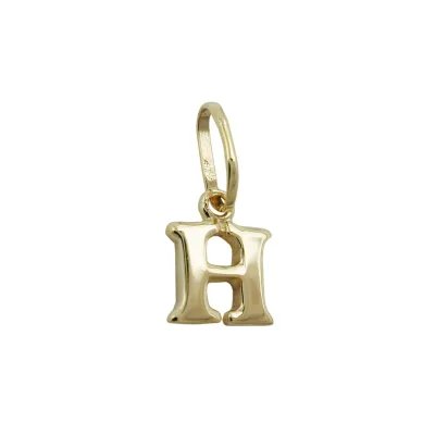 Gallay Anhänger 8x7mm Buchstabe H glänzend 9Kt GOLD