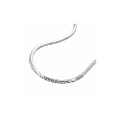 Gallay Kette 1,3mm Schlange fünfkantig diamantiert Silber 925 45cm