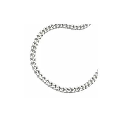 Gallay Kette 3mm Flachpanzerkette diamantiert Silber 925 19cm