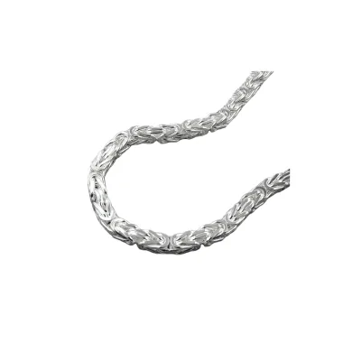 Gallay Kette 3x3mm Königskette vierkant glänzend Silber 925 60cm