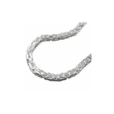 Gallay Kette 5x5mm Königskette vierkant glänzend Silber 925 55cm