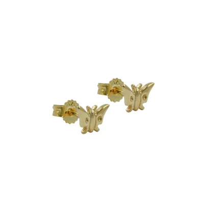 Gallay Ohrstecker Ohrring 5x7mm Schmetterling glänzend 9Kt GOLD