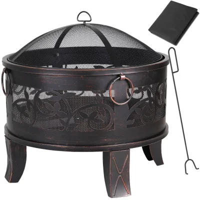 Gardebruk Feuerstelle Stahl rund  67cm schwarz