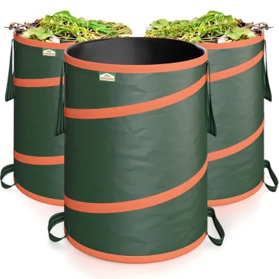 Gardebruk Popup Gartentasche 3er-Set Grün je 85 Liter
