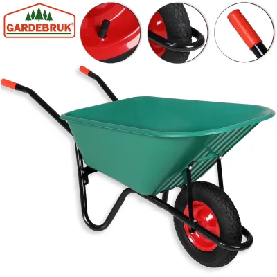 Gardebruk Schubkarre Kunststoff 100l - 150kg 98 x 60 x 42cm grün-schwarz