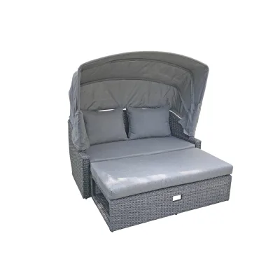 Garden Pleasure Funktionssofa MONTE CARLO mit Auflage und Sonnendach