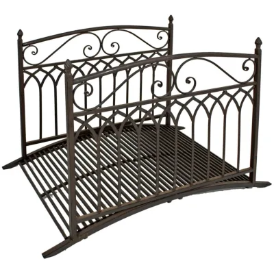Gartenbrücke YASUR mit Geländer