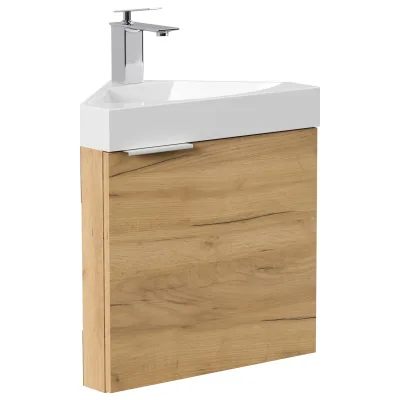Gäste WC Eckbadmöbel Delta Slimline Gästebad SoftClose in versch. Ausführungen