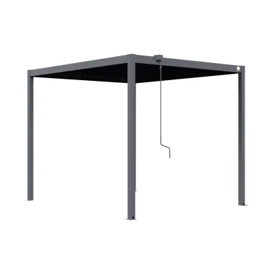 GFP Pergola Classic Plus Terrassenüberdachung aus Stahl mit Lamellendach 398 x 300 x 238 cm