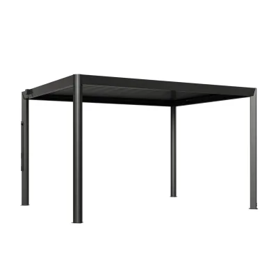 GFP Pergola Luma Deluxe Terrassenüberdachung aus Aluminium mit Lamellendach 4x6 m