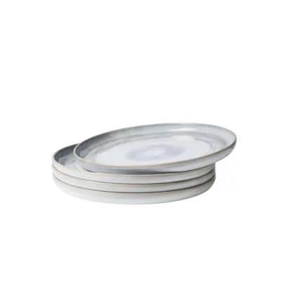 Gipfelstück Speiseteller-Set, Steinzeug TIEFER SEE