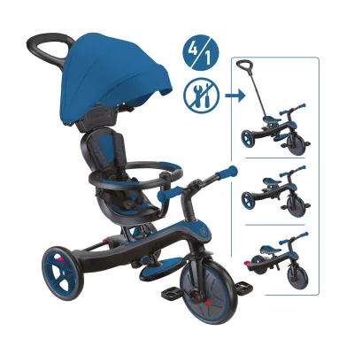 Globber Dreirad Explorer Trike 4in1 Blau 47x97.5x95 cm