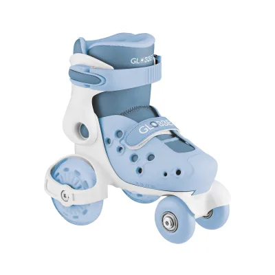 GLOBBER LEARNING SKATES – Quad-Skates für Kinder, verstellbar Gr.26-29, ABEC 9, blau