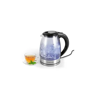 Gourmetmaxx Wasserkocher Gourmetmaxx Schwarz, Edelstahl 15x23x20.5 cm