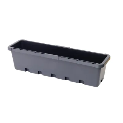 GreenLife Blumenkasten / Kräuterbox 10 Stück, anthrazit, komplett