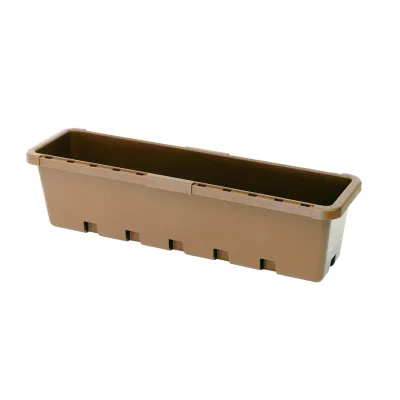 GreenLife Blumenkasten / Kräuterbox 10 Stück, terrabraun, komplett