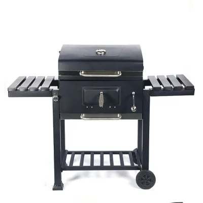 Grillwagen Dallas XL, ca. 138 x 61,5/67 x 106 cm - Schwarz