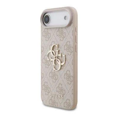 Guess Apple iPhone 17 Air 4G Big Logo Schutz Hülle Case Cover Etui Pink