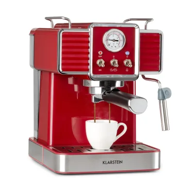 Gusto Classico Espressomaker 1350 Watt 20 Bar Druck 1,5 Liter Rot