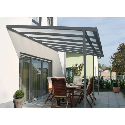 Gutta 4293159 Terrassenüberdachung anthrazit, 546 x 306 cm