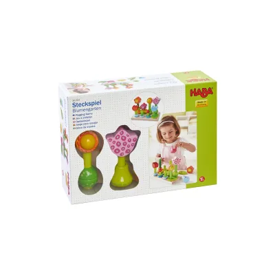 HABA Unisex Steckspielzeug Steckspiel Blumengarten 1er Pack
