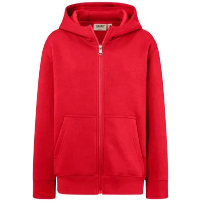 HAKRO Kinder Kapuzen-Sweatjacke #565 Gr. 158/164 rot