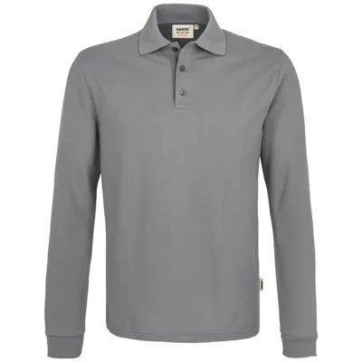 HAKRO Langarm Poloshirt Performance Herren #815 Gr. XL titan