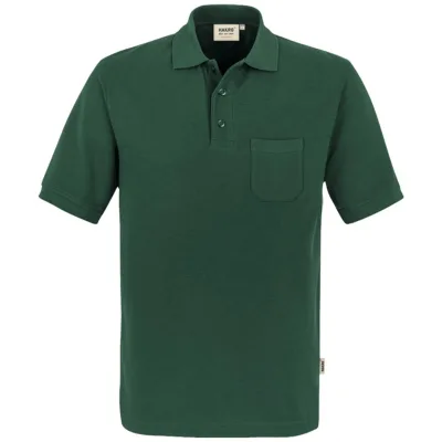 HAKRO Poloshirt Pocket Performance Herren #812 Gr. S tanne