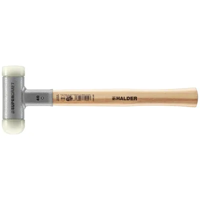 Halder Schonhammer SUPERCRAFT 40mm mit 1 abger. Kopf rückschlagfrei