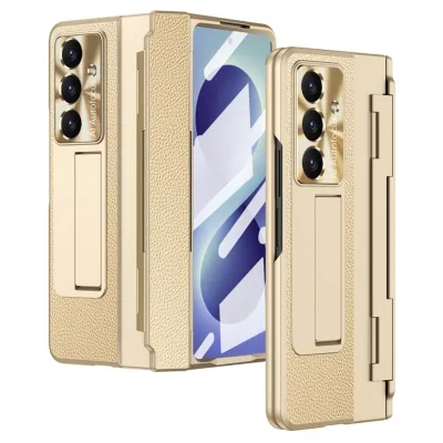 Handyhülle + 9H Schutzglas für Samsung Galaxy Z Fold8 Ultra mit Scharnierschutz