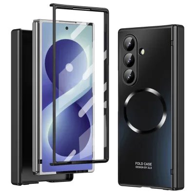 Handyhülle Klapphülle + H9 Display Glas Samsung Galaxy Z Fold8 Ultra 5G Schwarz