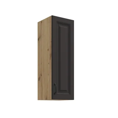 Hängeschrank 30 cm Stilo Grau Küchenzeile Küchenblock Küche Landhaus Höhe 90 cm