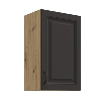 Hängeschrank 45 cm Stilo Grau + Eiche Artisan Küchenzeile Küchenblock Küche