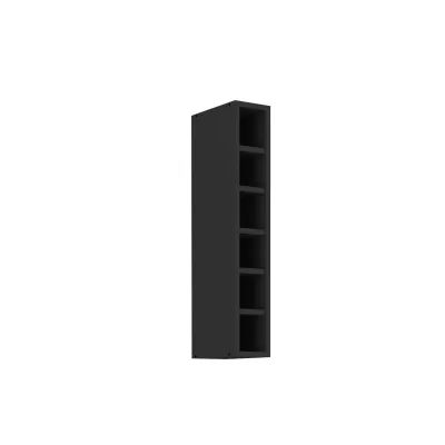 Hängeschrank Regal 15 cm Schwarz matt Küchenzeile Küche SIENA / MONZA / ARONA