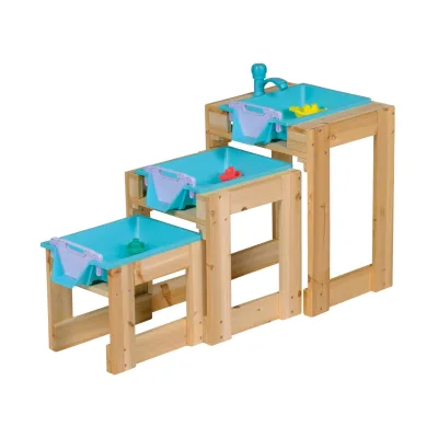 Happy People - Wasser-Spieltisch 3er Set - mit Schleusenfunktion Wasserspielzeug