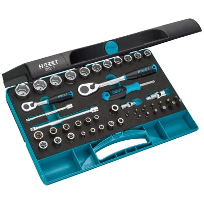 Hazet Steckschlüssel Satz 3/8 (10 mm) Vierkant hohl, 1/4 (6,3 mm) Vierkant hohl, 1/4 (6,3 mm) Sechskant massiv, 5/16 (8 mm) Sechskant massiv, Auße
